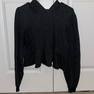 Urban outfitters peplum cropped sweatshirt